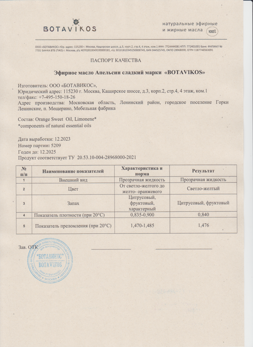 Паспорт №122023